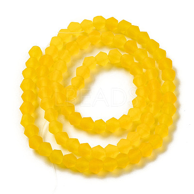 Imitate Austrian Crystal Frosted Glass Beads Strands EGLA-A039-T3mm-MD22-1
