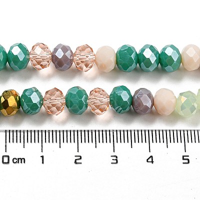 Glass Beads Strands EGLA-A034-M8mm-17-1