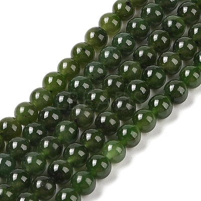 Natural Canada Jade Beads Strands G-NH0001-G01-03-1