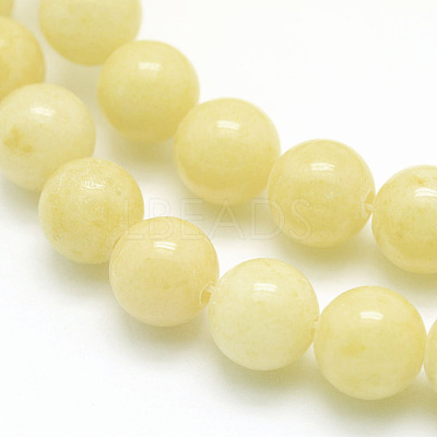 Natural Mashan Jade Round Beads Strands X-G-D263-4mm-XS06-1