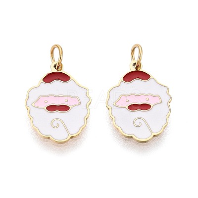 316 Surgical Stainless Steel Enamel Charms STAS-S116-388G-1