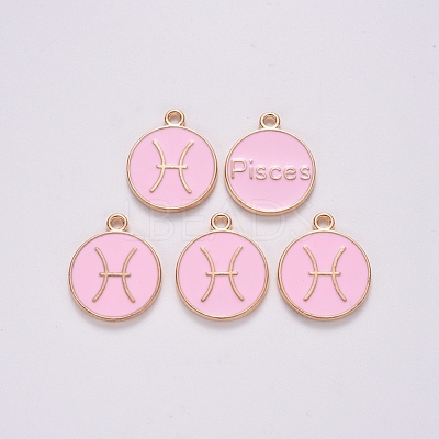 Alloy Enamel Pendants ENAM-S124-01B-09H-1