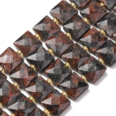 Natural Red Labradorite Beads Strands G-F839-A04-01-1