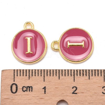 Golden Plated Alloy Enamel Charms X-ENAM-S118-08I-1