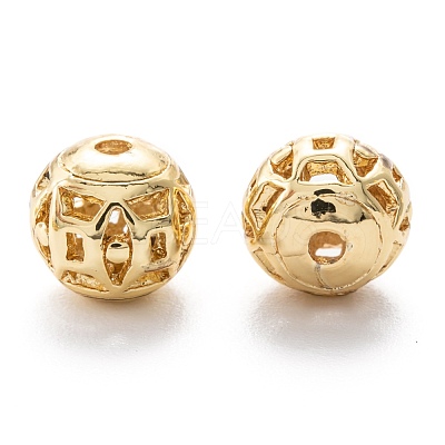 Alloy Hollow Beads PALLOY-P238-26G-RS-1