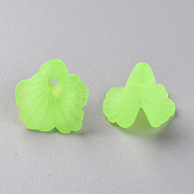 Transparent Acrylic Bead Caps PL551-C18-1
