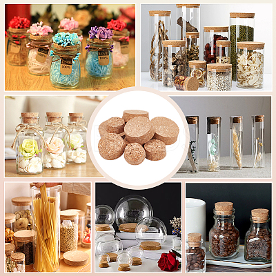 10Pcs 5 Styles Cork Bottle Stoppers AJEW-NB0006-07-1