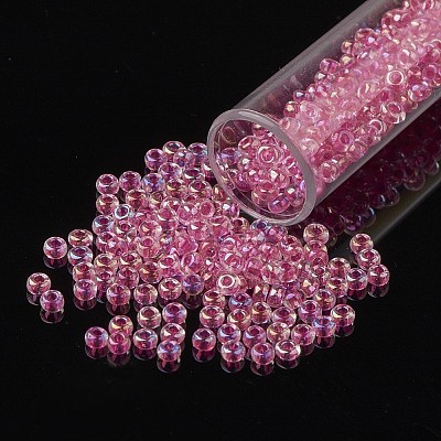 FGB 8/0 Grade A Round Glass Seed Beads SEED-N002-E-304-1