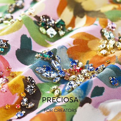 Preciosa&reg MAXIMA Crystal Round Stones Y-PRC-RBSS39-10020-1