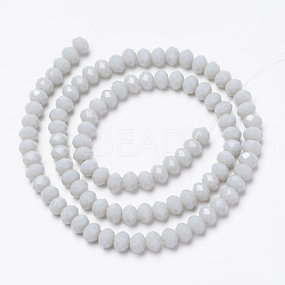 Opaque Solid Color Glass Beads Strands EGLA-A034-P10mm-D15-1