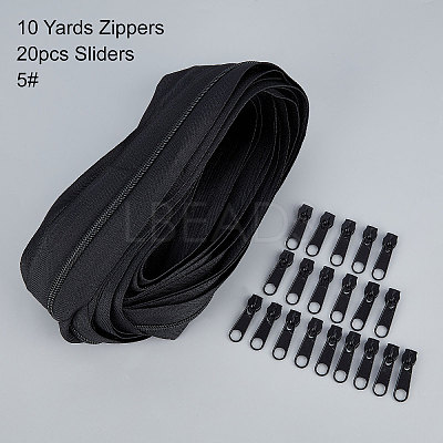 Nylon Invisible Widen Zipper Fastener FIND-BC0001-69A-1