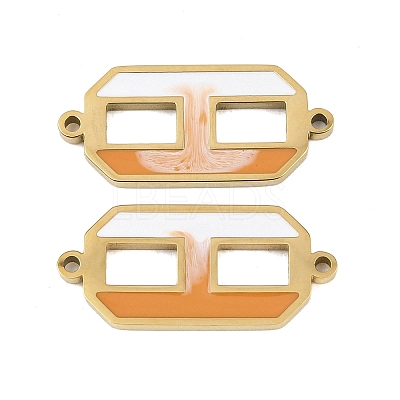 304 Stainless Steel Enamel Connector Charms STAS-Z190-10G-01-1
