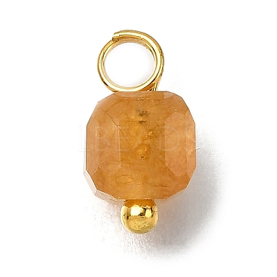 Natural Colorful Tourmaline Faceted Table Cut Cube Charms X-PALLOY-JF04367-01-1
