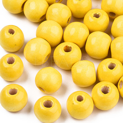 Natural Wood Beads TB095Y-4-1