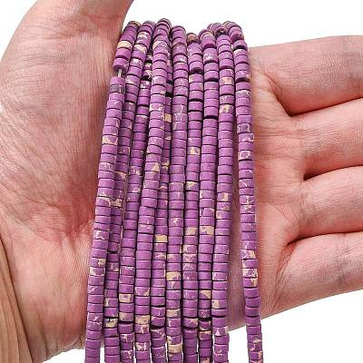 Dyed Synthetic Imperial Jasper Beads Strands G-Z089-A03-L-1