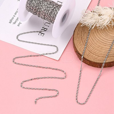 Tarnish Resistant 304 Stainless Steel Lumachina Chains CHS-K002-21A-1