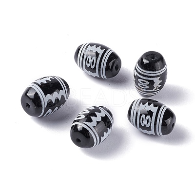 Tibetan Style dZi Beads TDZI-Z001-10-1