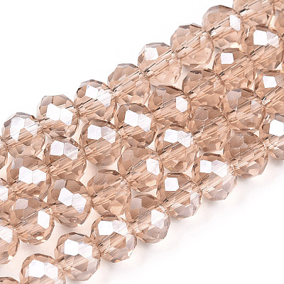 Electroplate Glass Beads Strands EGLA-A034-T1mm-A29-1