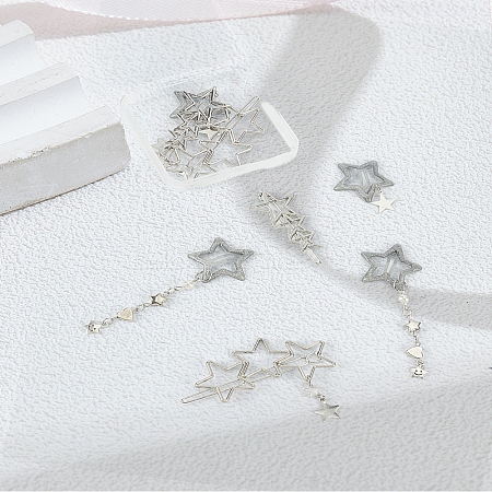 8Pcs 4 Style Alloy Alligator Hair Clips OHAR-LP0001-19-1