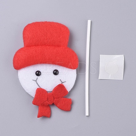 Snowman Shape Christmas Cupcake Cake Topper Decoration DIY-I032-01-1
