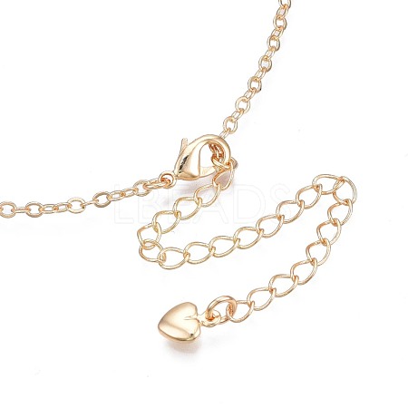 Brass Cable Chain Necklace MAK-N031-004-1
