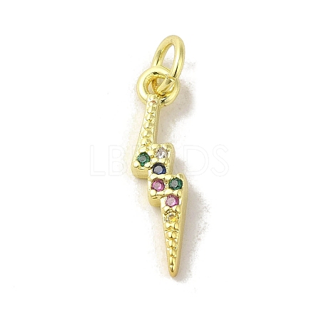 Brass Micro Pave Cubic Zirconia Pendants KK-M283-29A-02-1