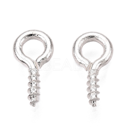 Brass Screw Eye Pin Peg Bails KK-A171-23-01S-1