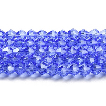 Transparent Electroplate Glass Beads Strands LS-GLAA-F029-2mm-C07-1