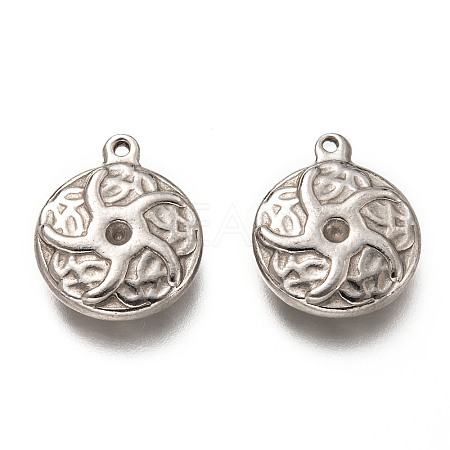 Tarnish Resistant 201 Stainless Steel Pendant Rhinestone Settings STAS-H125-32P-1