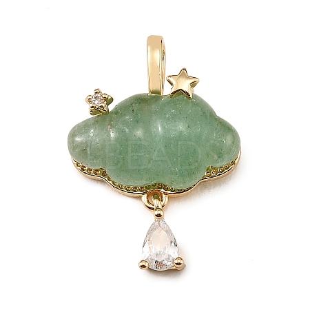Natural Green Aventurine Carved Pendants GG-CBA5963-03D-1