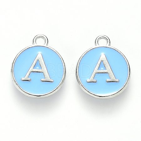 Platinum Plated Alloy Enamel Charms LS-ENAM-S118-04A-P-1