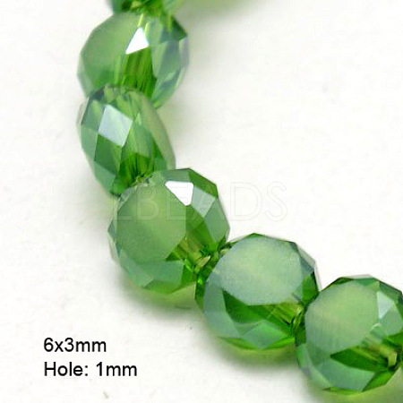 Electroplate Glass Beads EGLA-D028-16-1