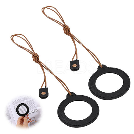 2Pcs Neck Wear Magnifying Glass AJEW-CA0005-27A-1