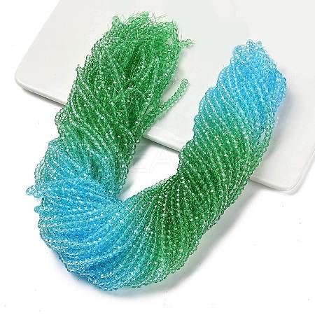 Transparent Painted Glass Beads Strands LS-DGLA-A034-T3mm-A17-1