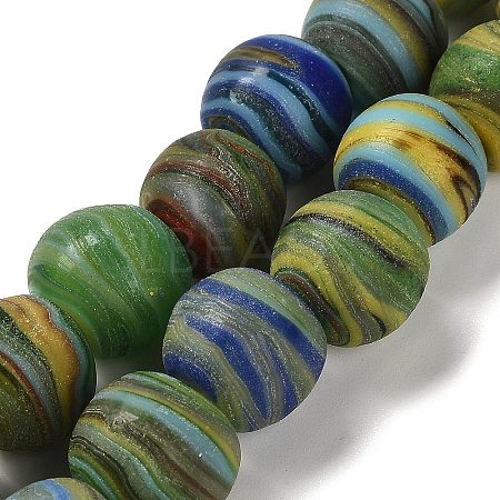 Handmade Lampwork Beads Strands LAMP-C016-03D-02-1