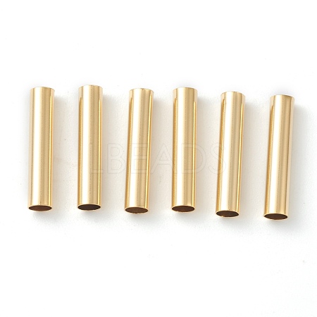 Brass Tube Beads KK-Y003-73E-G-1