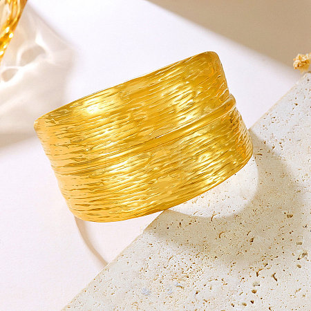 304 Stainless Steel Cuff Bangles for Women LS-BJEW-P362-03G-1