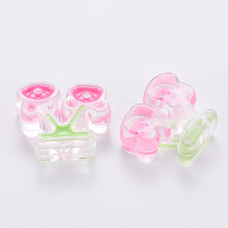 Transparent Acrylic Beads MACR-S374-04A-01-1