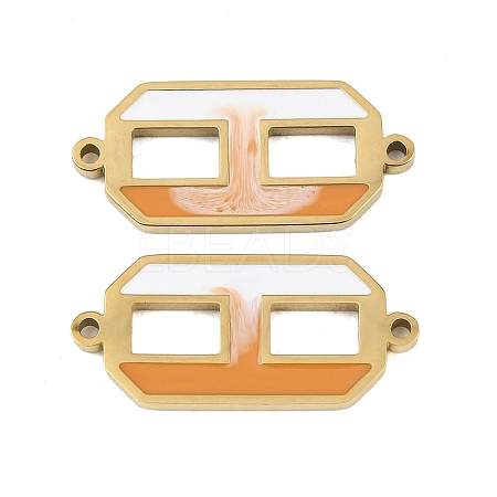 304 Stainless Steel Enamel Connector Charms STAS-Z190-10G-01-1