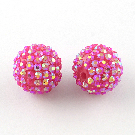 AB-Color Resin Rhinestone Beads RESI-S315-12x14-09-1