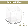 Transparent Plastic PET Box Gift Packaging CON-WH0052-9x9cm-2