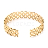 304 Stainless Steel Cuff Bangles for Women BJEW-K263-05G-13-3