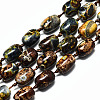 Natural Fire Crackle Agate Beads Strands G-S370-054A-01-1