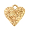 Textured 304 Stainless Steel Pendants STAS-D264-06A-G-1