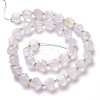 Natural White Chalcedony Beads Strand G-M367-39A-2