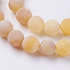 Natural Weathered Agate Beads Strands X-G-G589-8mm-02-3