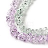 Transparent Glass Bead Strands GLAA-H023-02E-4