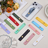 24Pcs 12 Colors Rectangle Silicone Phone Strap Grip Holder Finger AJEW-FH0008-81-4
