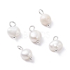 Natural Cultured Freshwater Pearl Charms PALLOY-JF01099-03-1