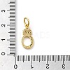 Brass Micro Pave Cubic Zirconia Pendants KK-M273-01G-O-3